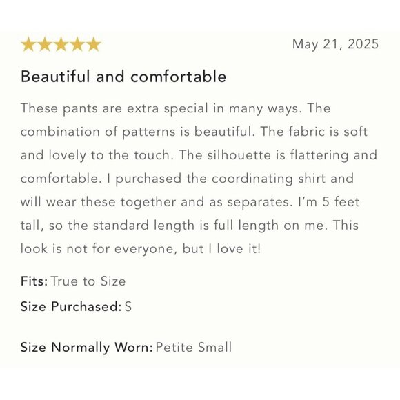 NWT Size XS - The Somerset Pull-On Pants: Printed Silky Edition (NWT US$128) - Picture 15 of 16